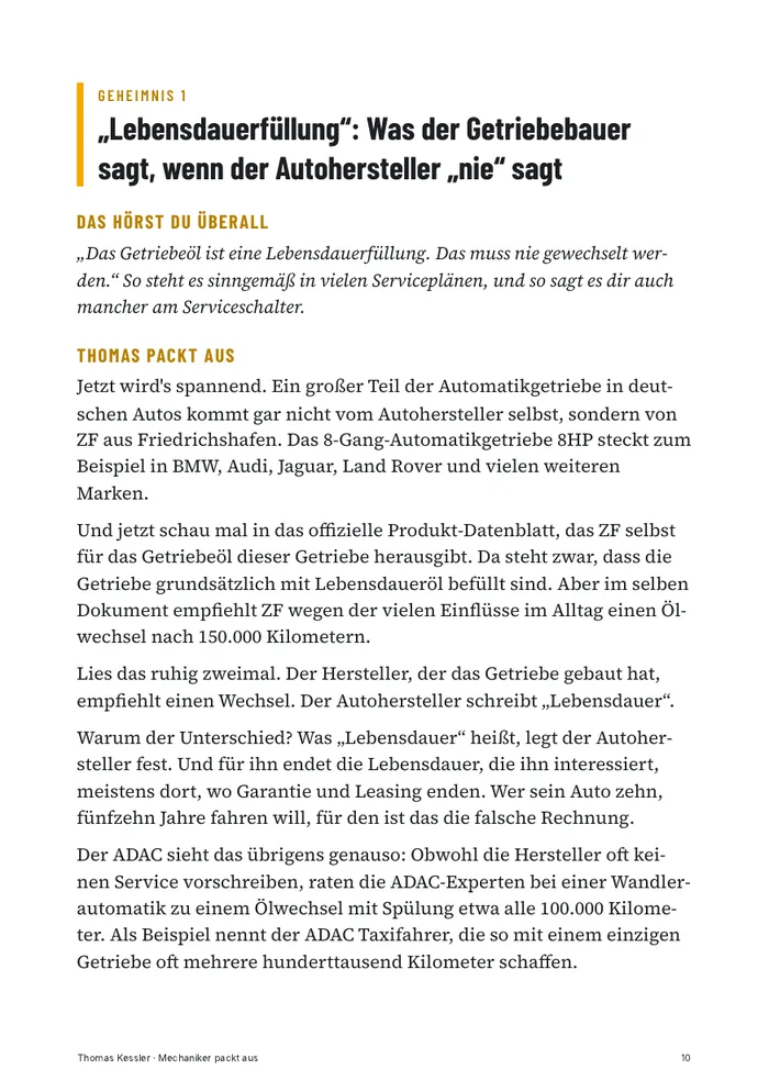Buchseite: Geheimnis 1 zur Lebensdauerfüllung